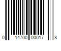 Barcode Image for UPC code 014700000178