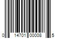 Barcode Image for UPC code 014701000085