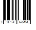 Barcode Image for UPC code 0147040675154