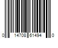 Barcode Image for UPC code 014708614940. Product Name: MunchkinÂ® BricaÂ® Night Lightâ„¢ Pivot In-SightÂ® Adjustable Baby Car Mirror  Crash Tested  Black  Unisex