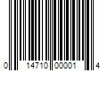 Barcode Image for UPC code 014710000014