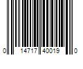 Barcode Image for UPC code 014717400190