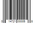 Barcode Image for UPC code 014721000058