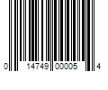 Barcode Image for UPC code 014749000054