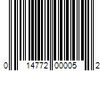 Barcode Image for UPC code 014772000052