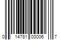 Barcode Image for UPC code 014781000067