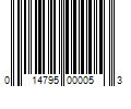 Barcode Image for UPC code 014795000053