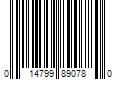 Barcode Image for UPC code 014799890780