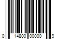 Barcode Image for UPC code 014800000009