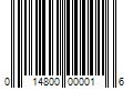 Barcode Image for UPC code 014800000016