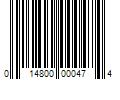 Barcode Image for UPC code 014800000474