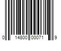 Barcode Image for UPC code 014800000719