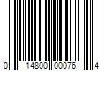 Barcode Image for UPC code 014800000764