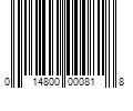 Barcode Image for UPC code 014800000818