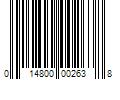 Barcode Image for UPC code 014800002638