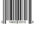 Barcode Image for UPC code 014800003185