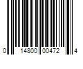 Barcode Image for UPC code 014800004724