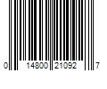 Barcode Image for UPC code 014800210927