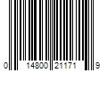 Barcode Image for UPC code 014800211719