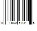 Barcode Image for UPC code 014800511345