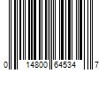 Barcode Image for UPC code 014800645347