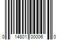 Barcode Image for UPC code 014801000060