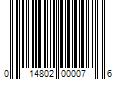 Barcode Image for UPC code 014802000076