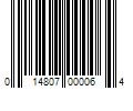 Barcode Image for UPC code 014807000064