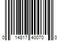 Barcode Image for UPC code 014817400700