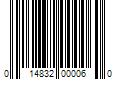 Barcode Image for UPC code 014832000060