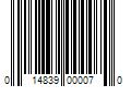 Barcode Image for UPC code 014839000070