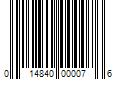 Barcode Image for UPC code 014840000076