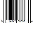 Barcode Image for UPC code 014842000074