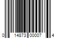 Barcode Image for UPC code 014873000074