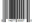 Barcode Image for UPC code 014877000070