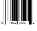 Barcode Image for UPC code 014882000072