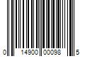 Barcode Image for UPC code 014900000985