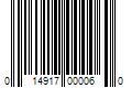 Barcode Image for UPC code 014917000060