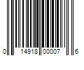 Barcode Image for UPC code 014918000076