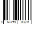 Barcode Image for UPC code 0149213000633