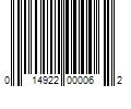 Barcode Image for UPC code 014922000062