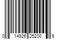 Barcode Image for UPC code 014926252009