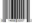 Barcode Image for UPC code 014936000072