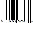 Barcode Image for UPC code 014945000070