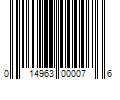 Barcode Image for UPC code 014963000076