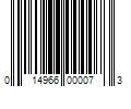 Barcode Image for UPC code 014966000073