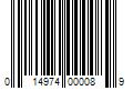 Barcode Image for UPC code 014974000089