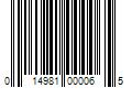 Barcode Image for UPC code 014981000065