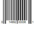 Barcode Image for UPC code 014992000061