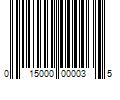 Barcode Image for UPC code 015000000035